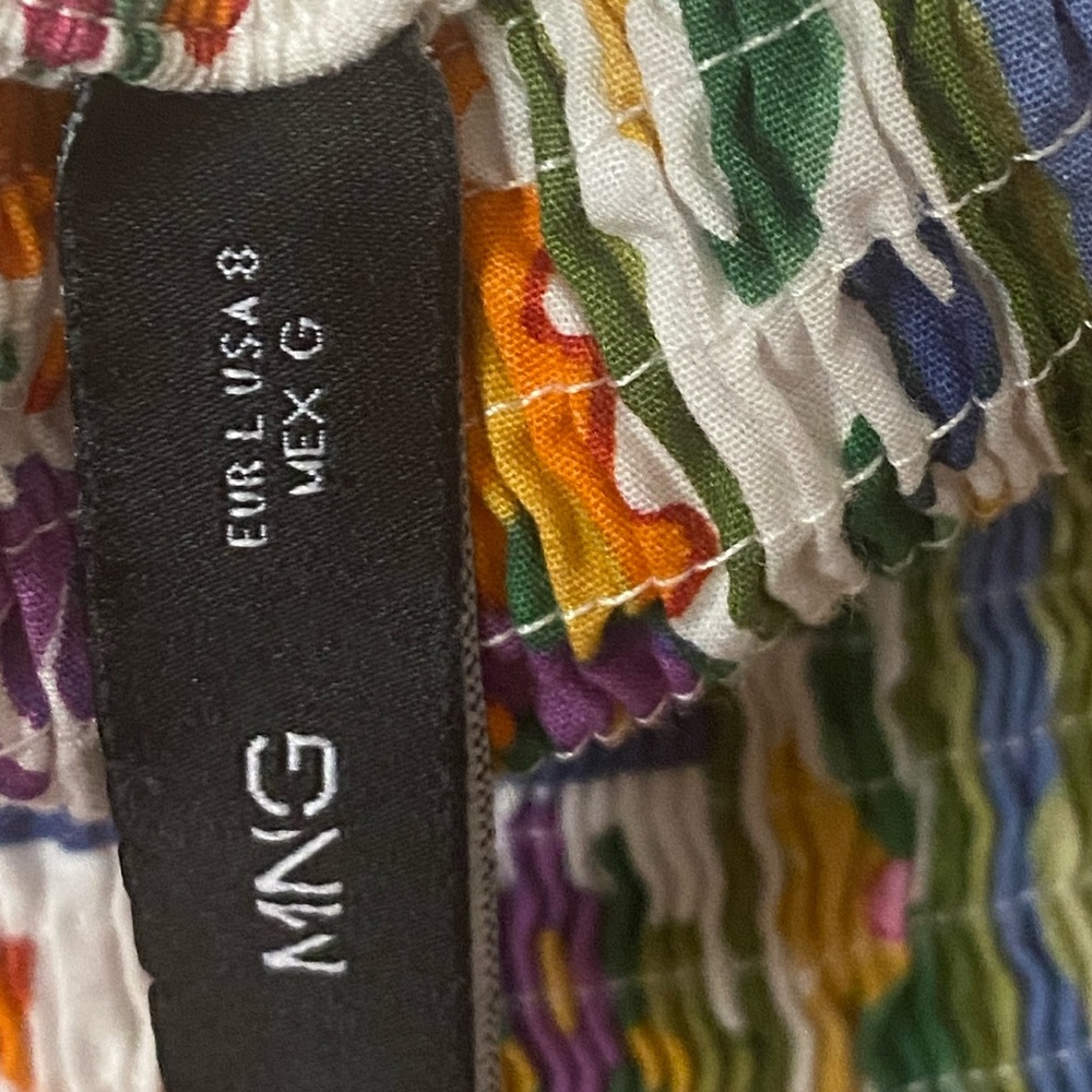 Mango Multicolor Floral Mini Dress - Picture 12 of 16